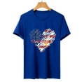 thumbnail image 5 of KALE 4th of July Short Sleeve Shirts for Women American Flag Patriotic 2D Independence Day Print Casual Sports T Shirt Y2K Clothes Blue XXL, 5 of 7