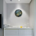 thumbnail image 3 of 12" Round Silent Wall Clocks Stars and Moon Acrylic Battery Operated Clock Non-Ticking Clocks Bedroom Living Room Home Decorative, 3 of 10