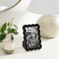 thumbnail image 2 of DesignOvation Rosita 4" x 6" Black Wavy Decorative Tabletop Picture Frame, 2 of 9