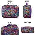 thumbnail image 3 of Vintage Ethnic Lunch Bag – Rustic Artistic Tribal Patterns Insulated Lunch Box for Preschool and Daycare, 3 of 6