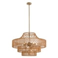 thumbnail image 4 of Medlock 8-Light Outdoor Chandelier in Burnished Brass, 4 of 6