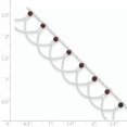 thumbnail image 3 of 925 Sterling Silver Rhodolite Garnet Anklet Ankle Bracelet, 3 of 7