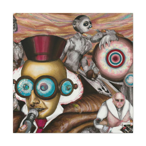 Robots in Rococo. - Canvas