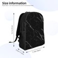 thumbnail image 4 of Fotbe Black Marble Texture Abstract Travel Laptop Backpack, Business Slim Sturdy Laptops Backpack, Water Resistant College School Computer Bag Gift for Men & Women Fits 15.6 Inch Notebook, 4 of 8