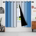 thumbnail image 2 of Nanqianyi Blue White Gradient Blackout Curtains 42"W x 84"L,2 Panels,Grommet Drapes for Living Room Bedroom, 2 of 7