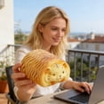 thumbnail image 6 of Bread Shaped Animal Slow Sensory Fidget Toy Tiger Design, Mindfulness Squeeze Toy for Stress and Anxiety Relief, Adorable Desk Toy for Office, Home, and Calming Activities, 6 of 6