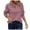 Pink, variant on GEWSEY Women Tops Quarter Zip Fall Winter Spring Tunic Casual Oversized Sweatshirt Ribbed Quilted Pullover Vneck Outfit 2025 (Hot Pink, S)