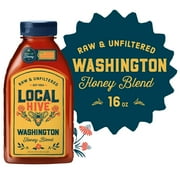 Local Hive, Raw & Unfiltered, 100% U.S. Washington Honey Blend, 16 oz Bottle