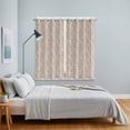 thumbnail image 3 of Brown Kitchen Curtains Window Panels, Modern Abstract Art Farmhouse Insulated Window Treatment Curtain, Grommet Curtains for Bedroom/Living Room/Bathroom, 2 Piece 42"Wx63"L, 3 of 8