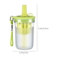 thumbnail image 3 of 17oz Plastic Tumbler with Lid and Straw and Handle - Leak-Proof - Perfect for Iced Coffee, Smoothies, and Juice - Wide Mouth Reusable Water Bottle,Large Capacity Straw Drop Proof Portable Water Cups, 3 of 7