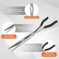 thumbnail image 4 of Sutowe 2Pcs Long Reach Needle Nose Pliers Set 13inch High Carbon Steel Long Nose and Bent Nose Pliers for Wire Bending Mechanics, 4 of 8