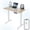 White4, variant on HUANUO Electric Standing Desk, Whole Piece Desktop, Adjustable Height Computer Desk, 4 Height Memory Settings, Sit Stand Up Desk for Home Office, 48" x 24", Light Vintage