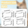 thumbnail image 2 of 4Pcs Dog Bone Cookie Cutters Set Stainless Steel Metal Dog Bone Shape Cookie Cut, 2 of 6