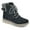 Black/Fabric/Sweater, variant on Cliffs by White Mountain Womens Hearty Faux Suede Winter & Snow Boots