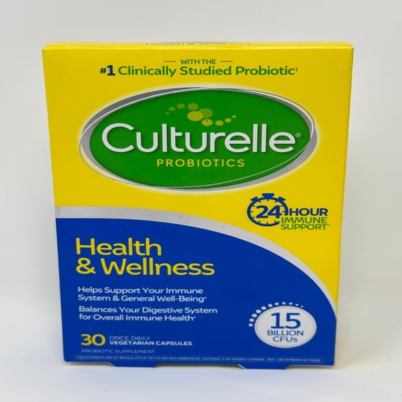 Culturelle Health & Wellness Probiotics, Vegetarian Capsules, 30 Ct, 3-Pack