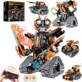 thumbnail image 1 of Kit de construcción de robots 5 en 1 STEM Building Toys TOBSABPX, 689 piezas, 1 of 8