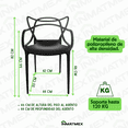 thumbnail image 3 of Silla Master Cat Color Negro 4pz, 3 of 9