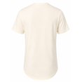 thumbnail image 2 of Allsense x FXN Men's Scallop Curved Hem Short Sleeve Crewneck T-Shirt, Ivory, X-Large, 2 of 2