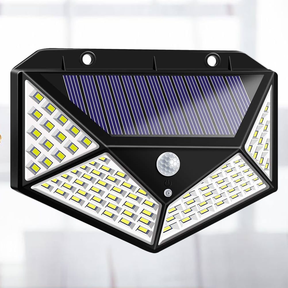4PCS 208 LED Waterproof Solar Power PIR Motion Sensor Wall Light Outdoor Lamp 