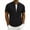 #02 Black 【Mix & Match: Choose Your Favorites】, variant on Men's Casual Jacket Quick Dry Polyester, Stand Up Collar Short Sleeve Zip Up Active Top, Lightweight Outdoor Rain Shell, Cycling Running Fishing | Zenithor,Army Green L