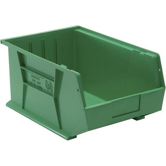Quantum Storage  Ultra Stack & Hang Bin- Green - 16 x 11 x 8 in.