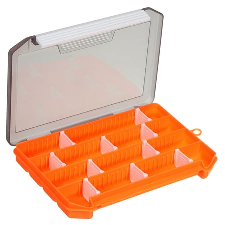 Uxcell Waterproof Fishing Lure Box Fish Tackle Accessory Storage Container Orange