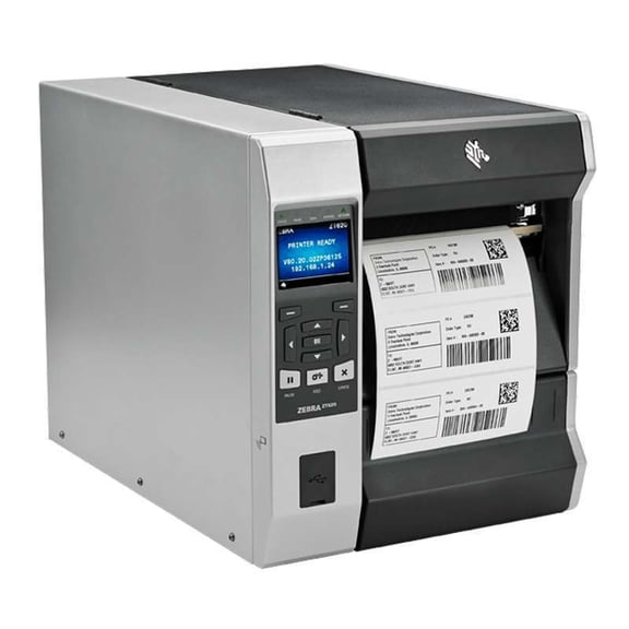 Restored Zebra ZT620 Industrial Thermal Transfer Barcode Label Printer 203 dpi, 6.6" Print Width, High-Speed, Heavy-Duty, USB/Serial/Ethernet Connectivity (P/N: ZT62062-T210100Z) (Refurbished)