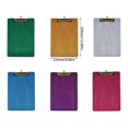 thumbnail image 3 of Professional Glittered Acrylic Clipboard Document Organiser Writing Pad with Hanging Hook Metal Clip for School Office silver, 3 of 4