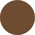 thumbnail image 1 of Ahgly Tapis Rond Lavable en Machine Intérieur Transitionnel Bisque Foncé Marron, 3 Pieds Rond, 1 of 7