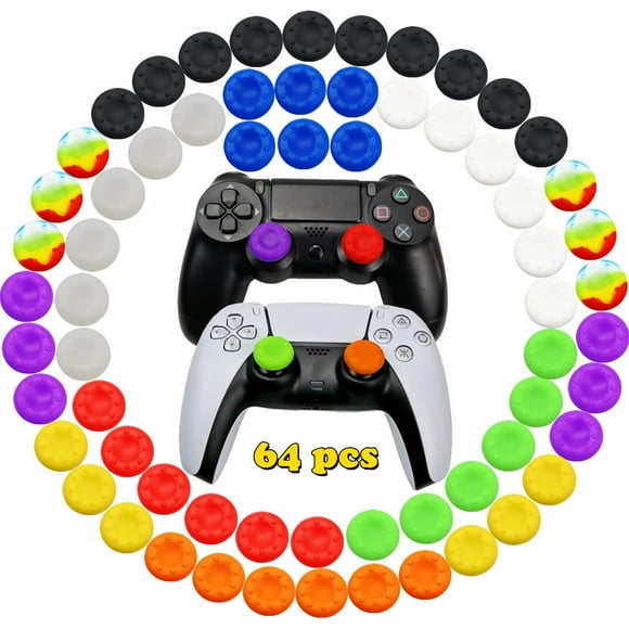 XIHAMA 36pcs Joystick Grip for Ps5 Ps4 Controller, Silicone Thumb Grips Caps Cover Analog Stick for Playstation 5, Playstation 4 Controller, Xbox 360, Xbox One Controller