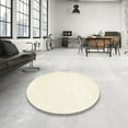 thumbnail image 3 of Ahgly Company Indoor Rectangle Contemporary Blanched Almond Beige Solid Area Rugs, 2' x 4', 3 of 6