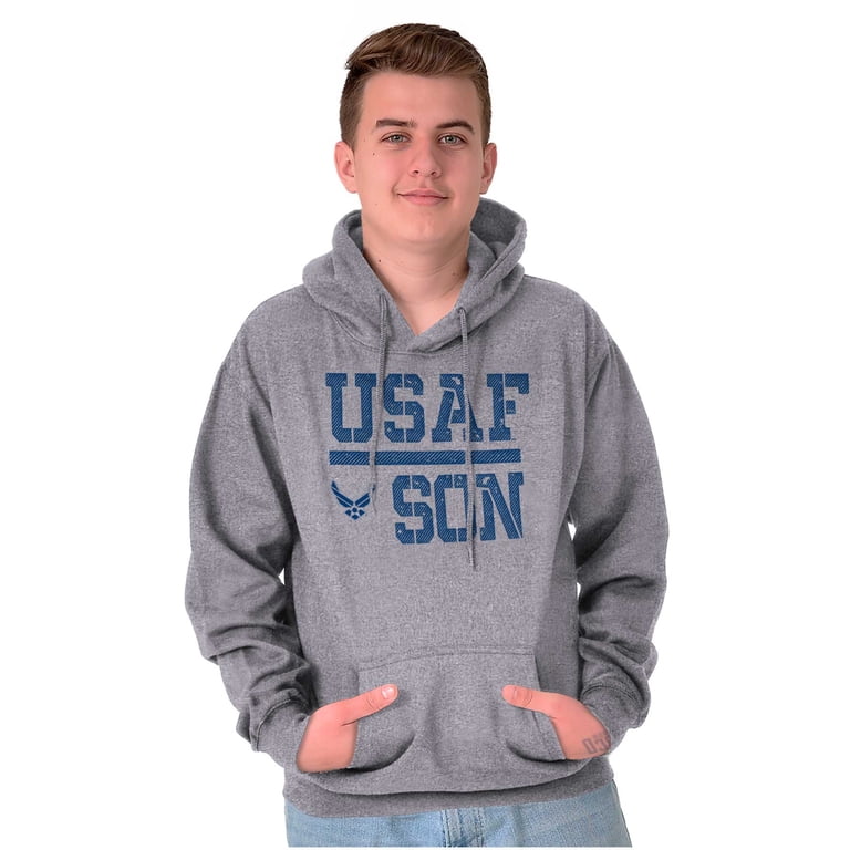 USAF Son United States Air Force Hoodie Sweatshirt Women Men Brisco Brands  2X - Walmart.com