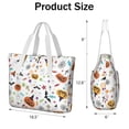 thumbnail image 3 of Tote Bag for Women - Playful Halloween Icons Pattern Shoulder Bag - Large Utility Work Duffle Bag with Zipper Handbag for Travel, Work, Sprots, 3 of 5