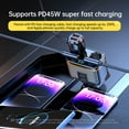thumbnail image 6 of Car Chargers 145W High Power Charging Adapter 2-Socket Power Splitter 12-24V with PD45W+Type-C+2 USB Ports LED Voltage Display for Car Truck SUV, 6 of 9