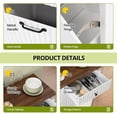 thumbnail image 4 of SELOOYE Double Tilt Out Trash Can Cabinet Hidden Kitchen Trash Can, 20 Gallons Freestanding Recycling Cabinet with Hideaway Drawers Pet Proof Trash Can for Kitchen Living Room, White, 4 of 7