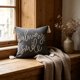 thumbnail image 4 of 17.7x17.7in Embroidered Cushion Cover With Tassels, 4 of 7