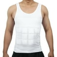 thumbnail image 1 of Ropa interior moldeadora para hombres Unique Bargains, camiseta de control de abdomen, faja de cintura de nylon blanca XXL, 1 of 6