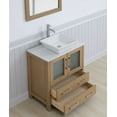 thumbnail image 5 of Vanity Art 30" Single Sink Freestanding Bathroom Vanity Set with Engineered Marble Top and Mirror, 5 of 9