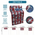 thumbnail image 6 of 4th of July Floral Table Runner 72 Inches, Blue Red Poppy Patriotic Rustic Bed Runner Dresser Scarves Tabletop for Indoor Outdoor Parties/Ceremony/Banquet, 18" x 72", 6 of 9