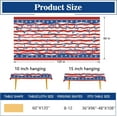 thumbnail image 2 of 4th of July Patriotic Rectangle Tablecloth 60 x 120 Inch, American Nautical Anchor Starfish Decorative Table Cloth Dining Table Cover, USA Beach Coastal Summer Stripes Dinner Party Picnic Decor, 2 of 6