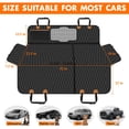 thumbnail image 2 of Funda Impermeable para Asiento Trasero de Perro NECKORY para Auto - Talla S, Negro/Naranja, 2 of 7