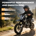 thumbnail image 6 of Ktoebyco 50cc Dirt Bike for Kids 13-17,4-Stroke Gas Power Mini Motorcycle,1-Seater,2L Fuel Capacity,Black, 6 of 8
