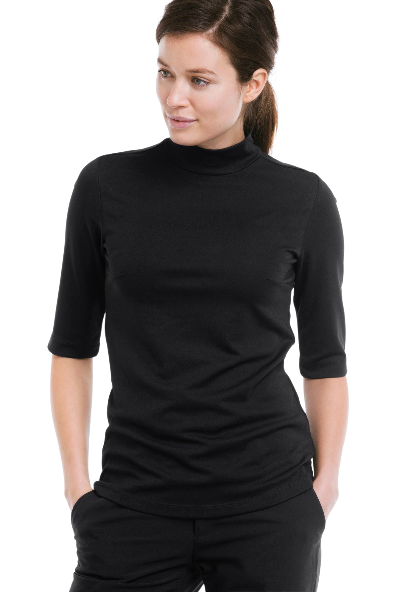 Download Ellos - Ellos Women's Plus Size Mock Neck Tee T-Shirt ...