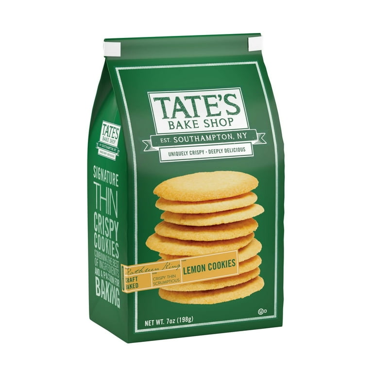 Tate's Bake Shop Crispy Lemon Cookies, 7 oz, Kosher, Fresh Tate's Bake Shop Crispy Lemon Cookies, 7 oz, Kosher, Fresh