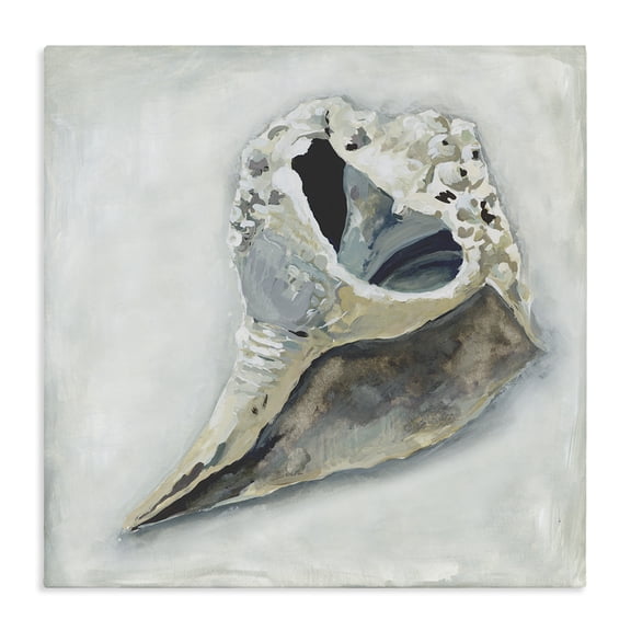 Stupell Industries Traditional Nautical Conch Seashell Canvas Art, 30 x 30, by Erica Christopher