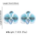 thumbnail image 5 of Boho 3D Flower Dangle Earrings for Women Exaggerated Large Butterfly Orchid Floral Statement Charms Drop Lightweight Elegant Dangling Wedding Birthday Beach Jewelry Gifts, 5 of 10