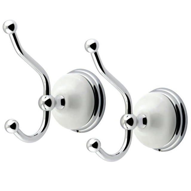 Kingston Brass BAK1117C 2.38 in. Victorian Robe Hook, Polished Chrome - 2 Piece