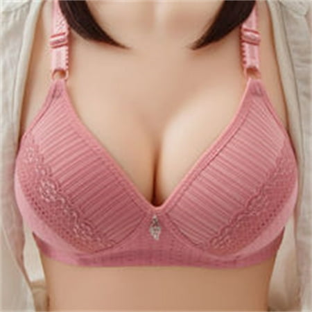 

DENGDENG Women s Wireless Seamless Full Coverage Bra Comfort Bras Lightly Push Up T-Shirt Bra