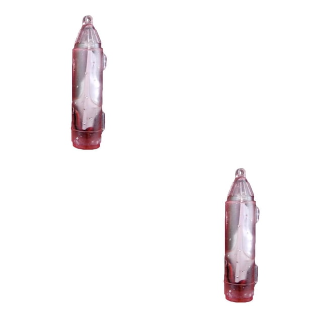Thinsony 1/2/3/5 Mini Pêche LED?Léger Appât Sous-Marin Poisson Leurre Lampe?Fourniture Extérieure Rouge 2PCS