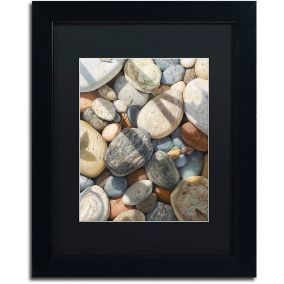 Stephen Stavast 'A Glass Act' Black Matted Framed Art